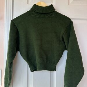 Zara Dark Green Turtleneck Sweater